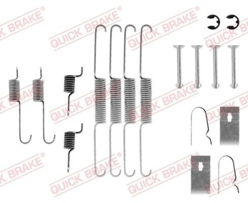 Image of QUICK BRAKE Brake shoe fitting kit QUICK BRAKE 105-0636