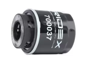 Image of RIDEX Oil filter Spin-on Filter 7O0037 Engine oil filter VW,AUDI,SKODA,Golf V Schragheck (1K1),TOURAN (1T1, 1T2),Passat Variant (3C5),GOLF VI (5K1)