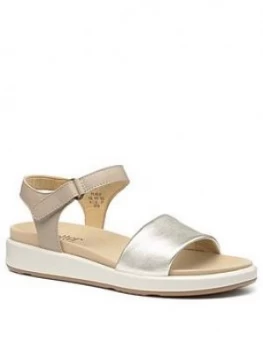 image of Hotter Play Ii Flat Sandals, Gold, Size 3, Women