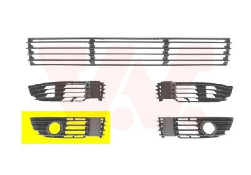 Image of VAN WEZEL Bumper grill VAN WEZEL 5837594