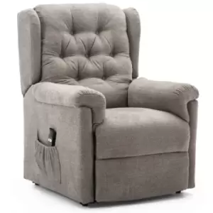 Image of Barnsley Fabric Rise Recliner - Dark Beige