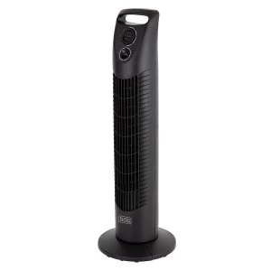 image of Black & Decker 30" Tower Fan with 2 Hour Timer - Black