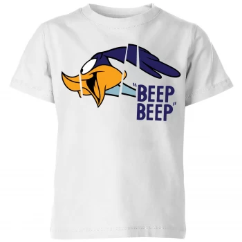 image of Looney Tunes Road Runner Beep Beep Kids T-Shirt - White - 3-4 Years