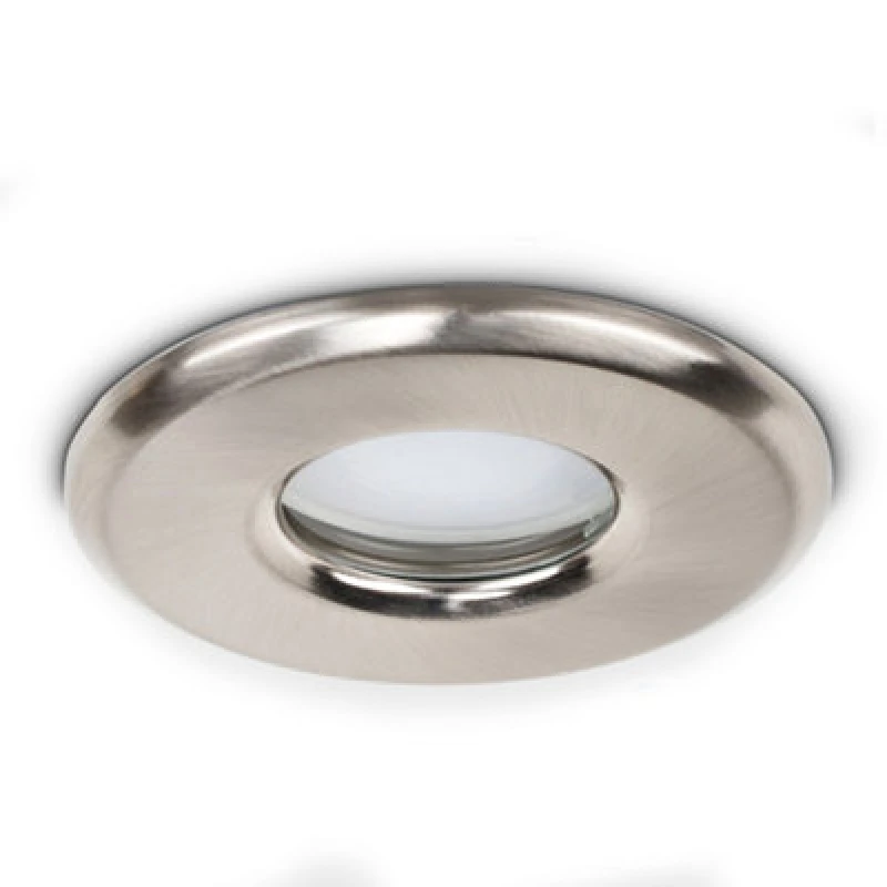 Image of ValueLights Downlight IP65 Ceiling Light Fitting 6 Pack With Cool White Bulb Silver