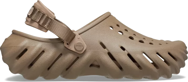 Image of Crocs Unisex Echo Clogs Khaki W5/M4