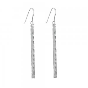 image of Juvi Designs Antibes silver hammered bar earring NA