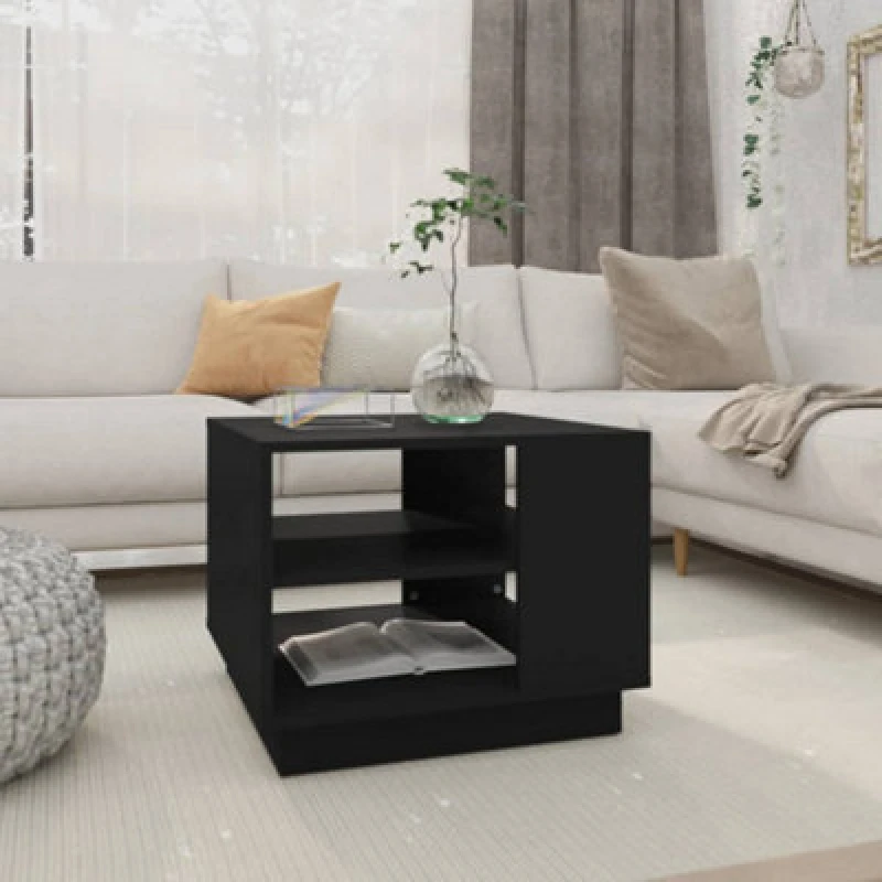 Image of VIDAXL Coffee Table Black 55x55x43cm Engineered Wood Vidaxl 8720286836255