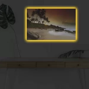 Image of 4570DHDACT-054 Multicolor Decorative LED Lighted Canvas Painting