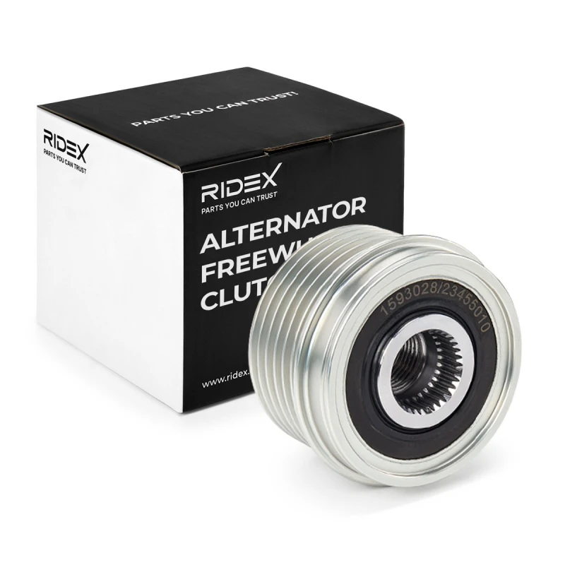 Image of RIDEX Alternator clutch pulley RIDEX 1390F0117