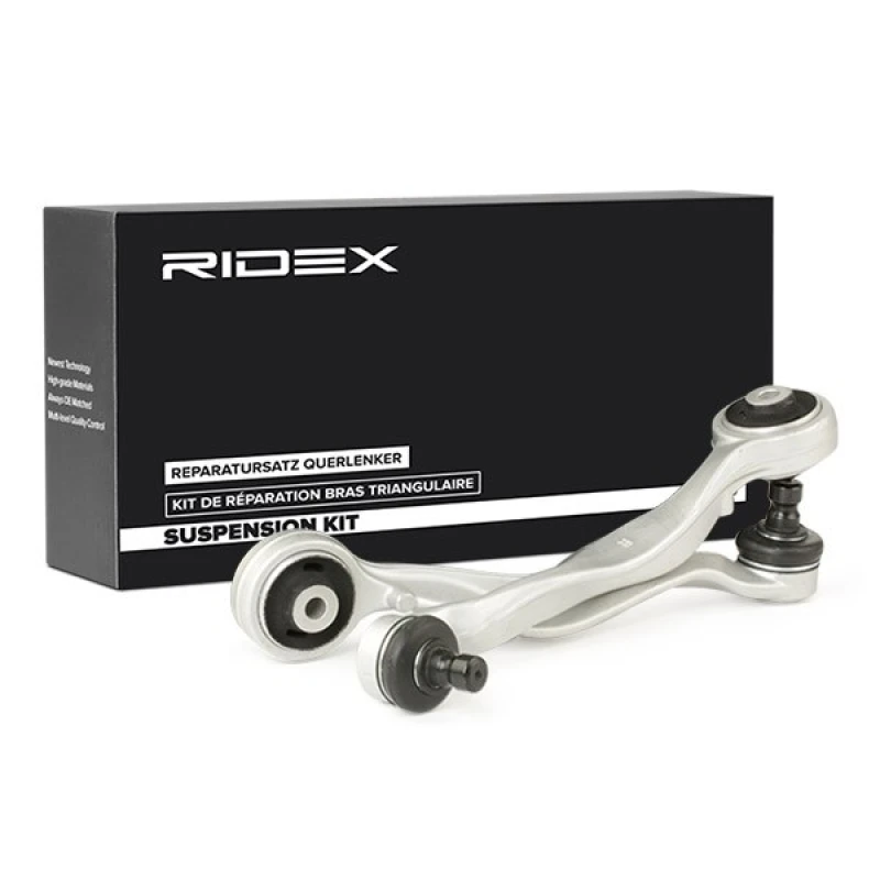 Image of RIDEX 772S0530 Control arm repair kit Front Axle Cast Aluminium Suspension Kit (772)