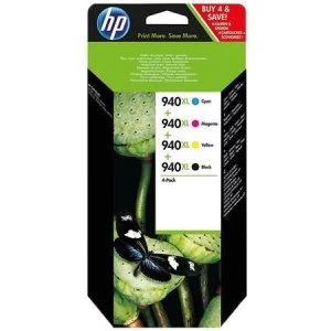 Image of HP 940XL Black and Tri Colour Ink Cartridge