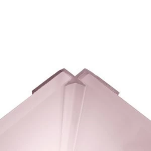 Image of Splashwall Pale pink Panel internal corner joint (W)4mm (T)3mm