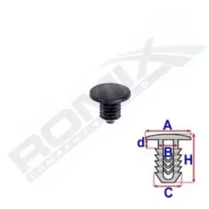 Image of ROMIX Clip C70516 HONDA,CIVIC VIII Hatchback (FN, FK),Jazz II Schragheck (GD_, GE3, GE2),CR-V III (RE),CIVIC VII Hatchback (EU, EP, EV)