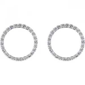 image of Ted Baker Ladies Leeza Luunar Pave Circle Earring