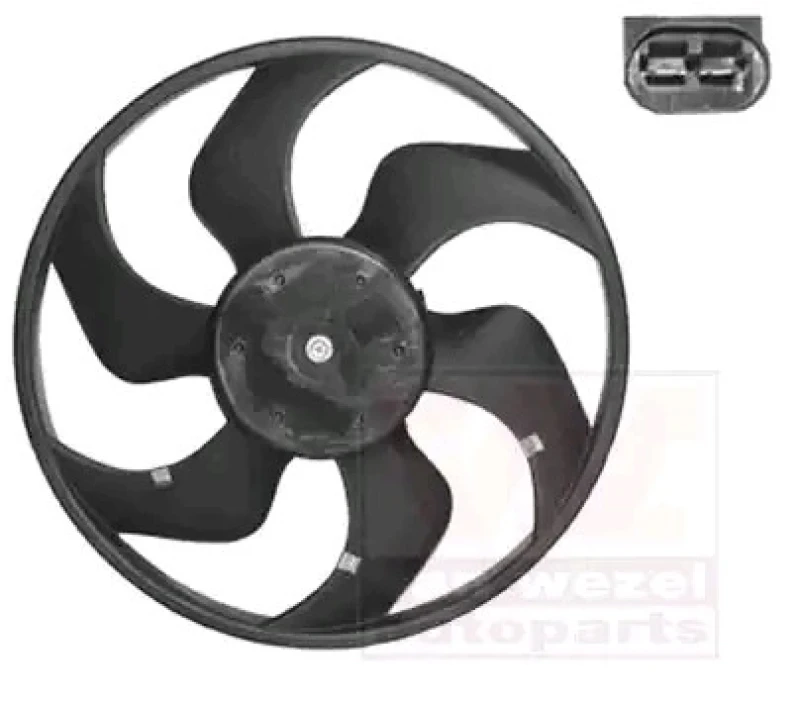 Image of VAN WEZEL 4331744 Cooling Fan without radiator fan shroud, with electric motor Fan,radiator (508)