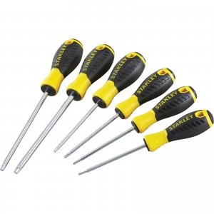 image of Stanley 6 Piece Essential Torx Screwdriver Set