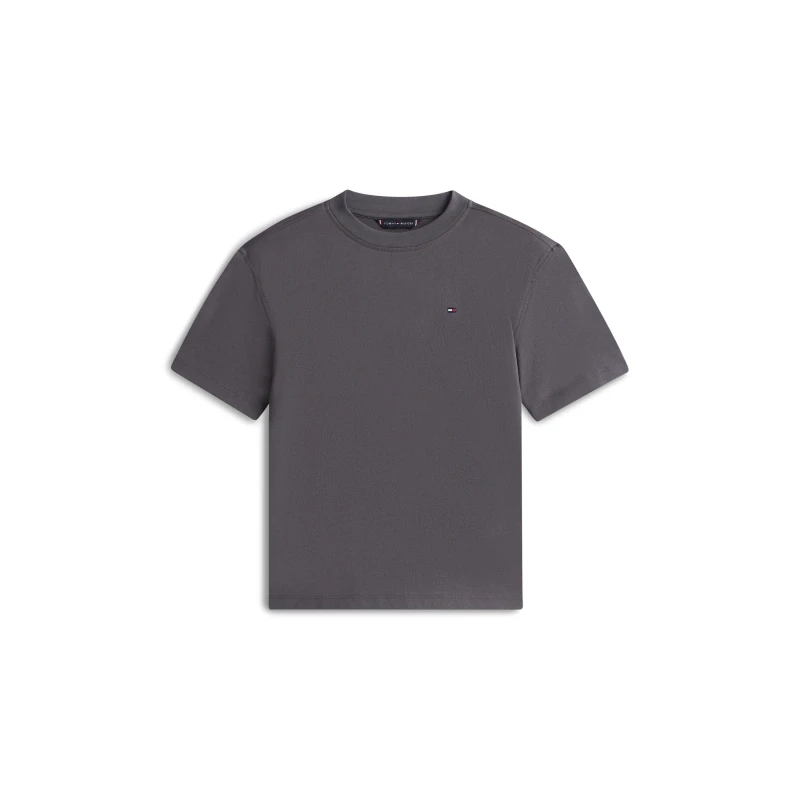 Image of Tommy Hilfiger Kids Washed Graphic T-Shirt Regular Fit T-Shirts 8Y Grey 59483802175