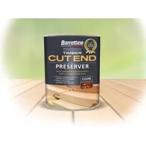 image of Barrettine Timber / Cladding Cut End Preserver - Clear - 1 Litre - Clear