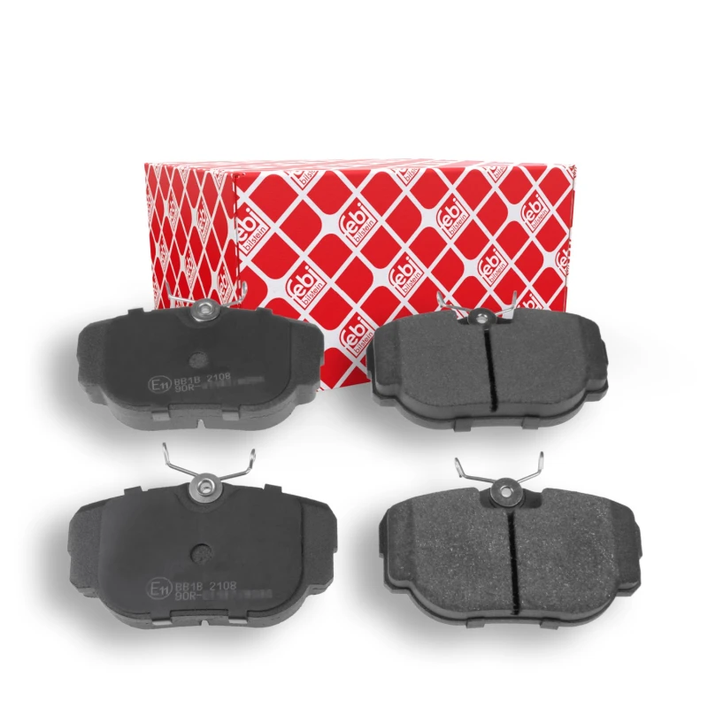 Image of FEBI BILSTEIN 16353 Brake pad set excl. wear warning contact, with anti-squeak plate Brake Pad Set,disc brake (402)