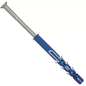 Image of Rawlplug - 10 x 80mm Frame Fixing Countersunk Screws - Box of 50 - Blue
