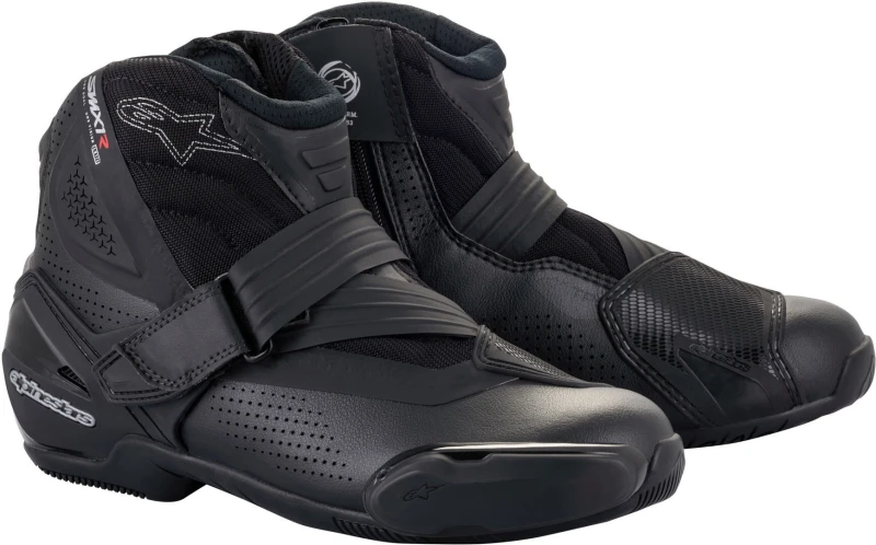 Image of Alpinestars SM-1 R V2 Vented Motorcycle Shoes, black, Size 46 for Men