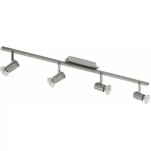 Image of Loops - Semi Flush Ceiling Light Colour Satin Nickel Chrome Shade Bulb GU10 4x5W
