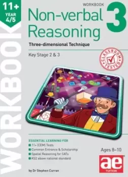Image of 11+ Non-verbal Reasoning Year 4/5 Workbook 3 : Three-dimensional Technique