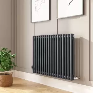 image of Anthracite Horizontal 2 Column Radiator 600 x 828mm - Nambi