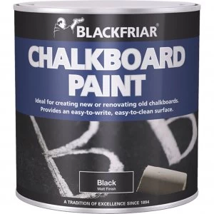 image of Blackfriar Chalkboard Paint for Renovating or Creating Chalkboards Black 125ml