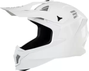 image of Shot Lite Solid 2.0 Motocross Helmet, white Size M white, Size M