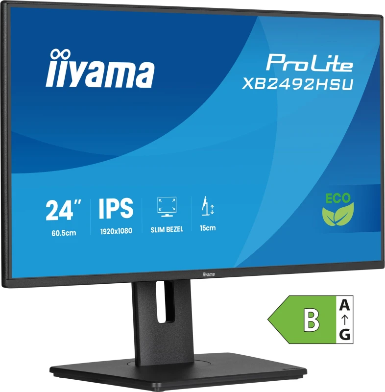 Image of iiyama iiyama ProLite XB2492HSU-B1 computer monitor 61cm (24") 1920 x 1080 pixels Full HD LED Black XB2492HSU-B1