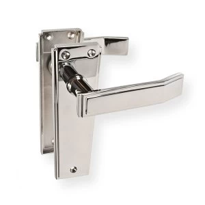 image of LocksOnline Deco Door Handle Set on Backplate