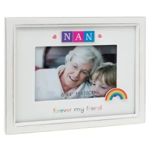 Image of Rainbow Scrabble Frame 6x4 Nan