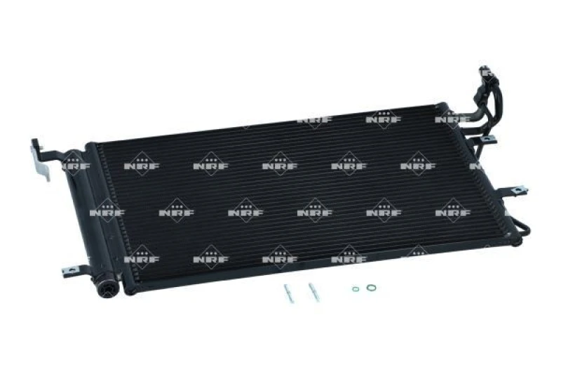 Image of NRF 35982 Condenser EASY FIT with seal ring, with nitrogen filling Aluminium Condenser,air conditioning (448)