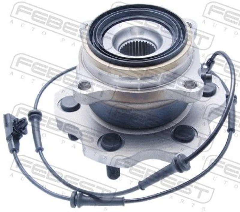 Image of FEBEST 0282-Y62R Wheel Hub Rear Axle, with ABS sensor ring Wheel Hub (653)
