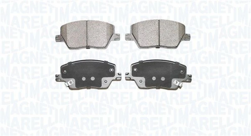 Image of MAGNETI MARELLI Brake pad set MAGNETI MARELLI 363916060883