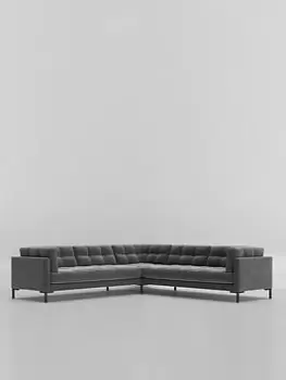 Image of Swoon Landau Fabric 5 Seater Corner Sofa