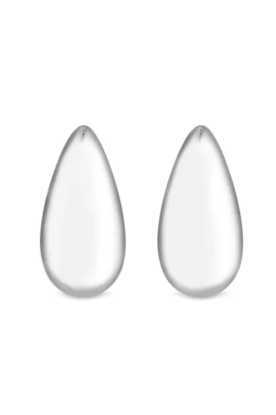 Image of Silver Plated Tear Drop Earrings
