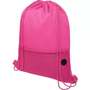 image of Oriole Mesh Drawstring Bag (One Size) (Magenta) - Bullet