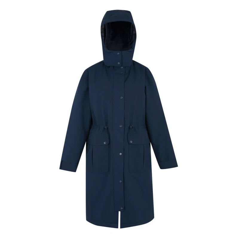 Image of Womens waterproof hooded coat Regatta Yannta Bleu Female 38