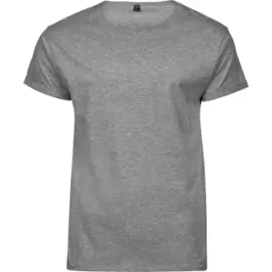 image of Tee Jays Mens Roll-Up T-Shirt (3XL) (Heather Grey)