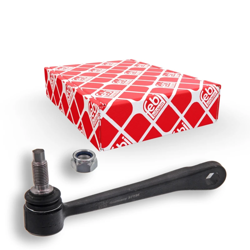Image of FEBI BILSTEIN 37035 Anti-roll bar link with lock nut Link Stabiliser (3229)