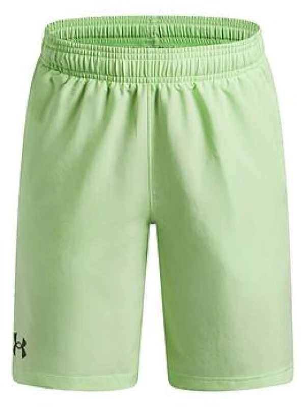 Image of Under Armour Kids Woven Tracksuit Shorts - Green Male 9 - 10 Years