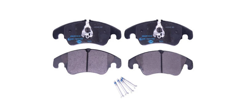 Image of HELLA 8DB 355 040-621 Brake pad set not prepared for wear warning indicator, with brake caliper screws Brake Pad Set,disc brake (402)
