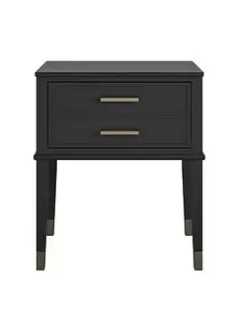 image of Cosmoliving By Cosmopolitan Westerleigh Side Table- Black/Gold