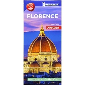 image of Florence - Michelin City Map 9214 Laminated City Plan Sheet map 2017