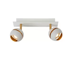 Image of Binari Modern Twin Ceiling Spotlight - LED - 2x4,5W 2700K - White