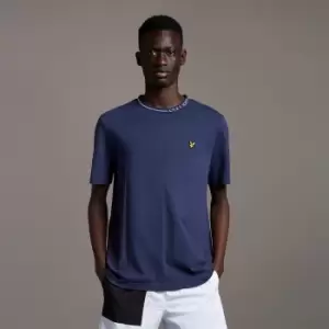 Image of Branded Ringer T-Shirt - Navy - S