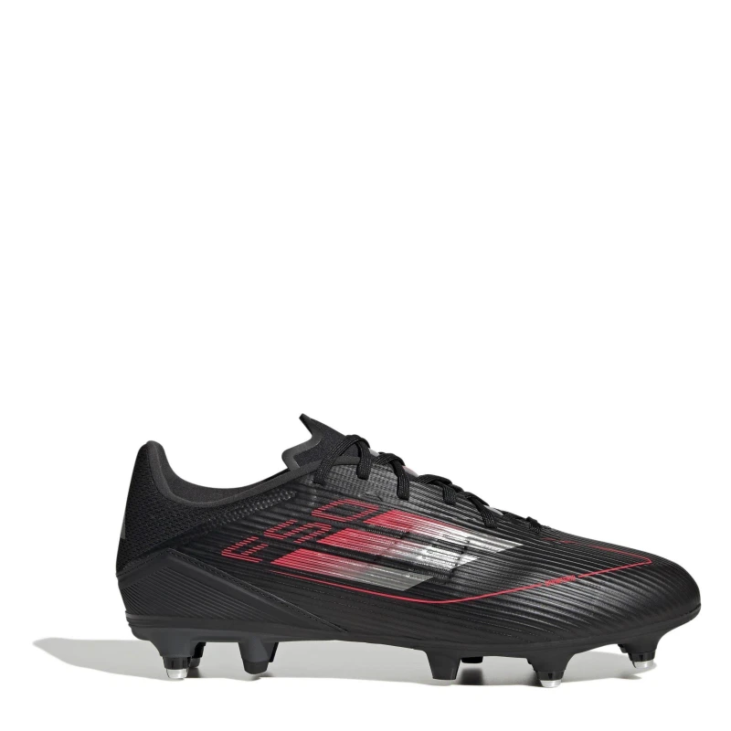 Image of adidas F50 League Soft Ground Football Boots Black/Iron/Red male 6 (39.3)