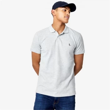 image of Jack Wills Aldgrove Classic Polo - Lt Ash Mrl